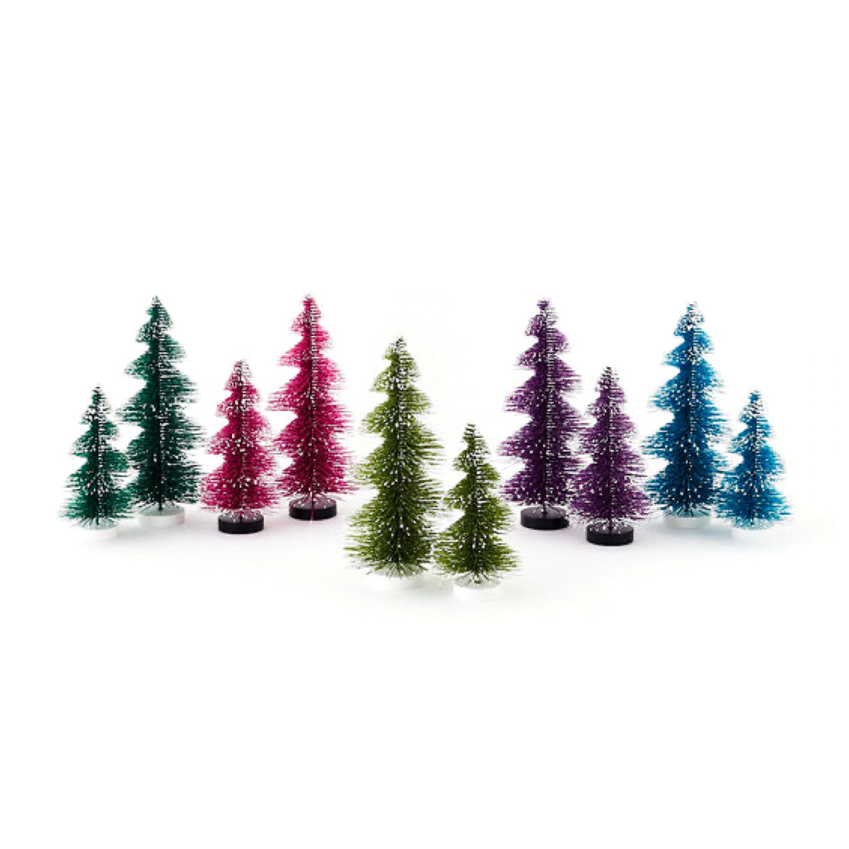 Jewel Tone Spiral Sisal Trees (Set of 2)