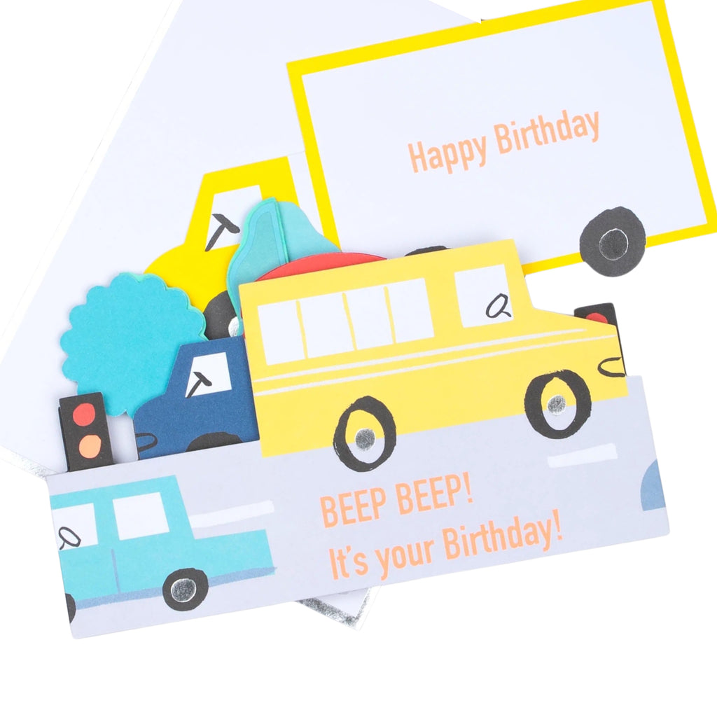 Meri Meri Party Transport Concertina Birthday Card / Decoration