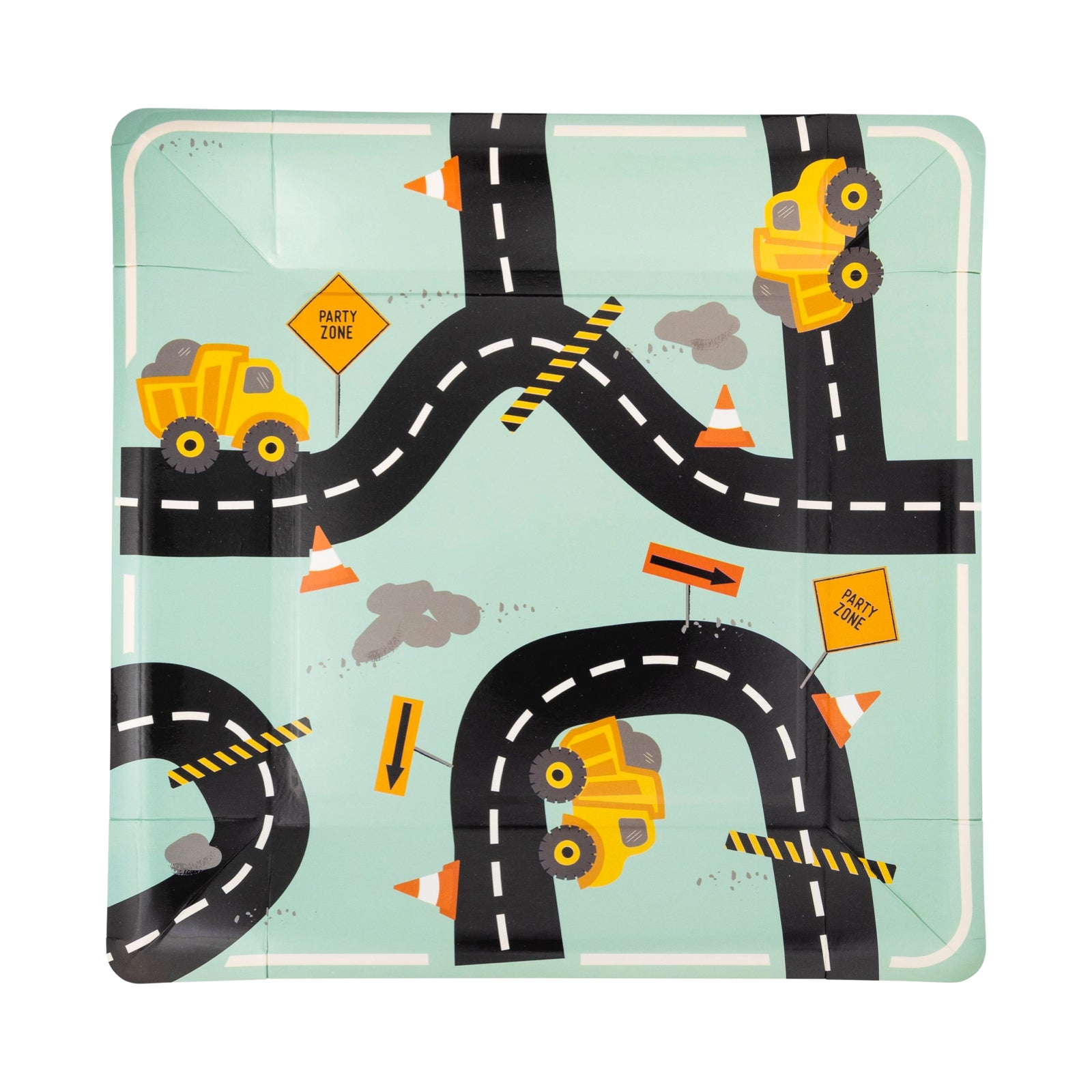 Construction Road Plates 9"