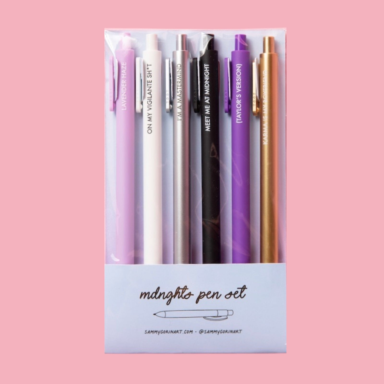 MDNGHTS Taylor Swift Jotter Pen Set