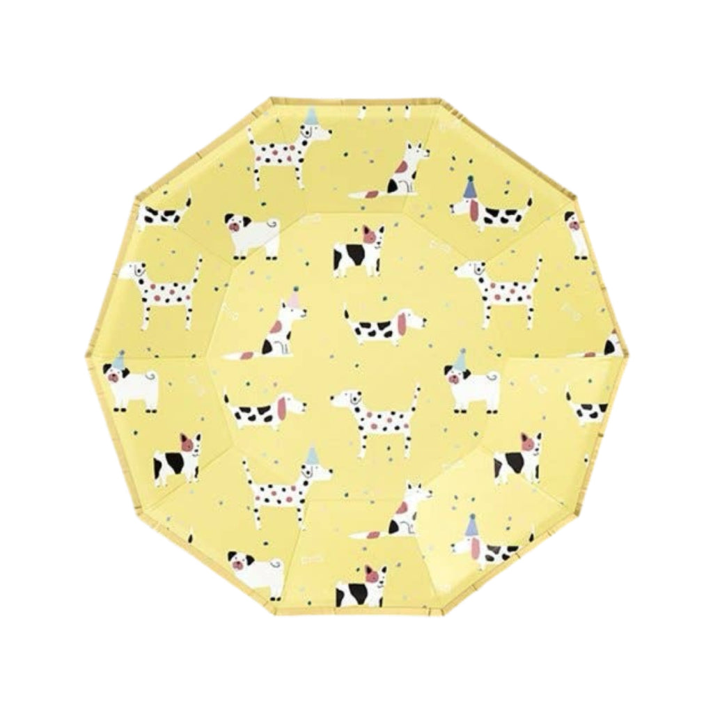 Hot Diggity Dog Small Paper Party Plates 7.25"