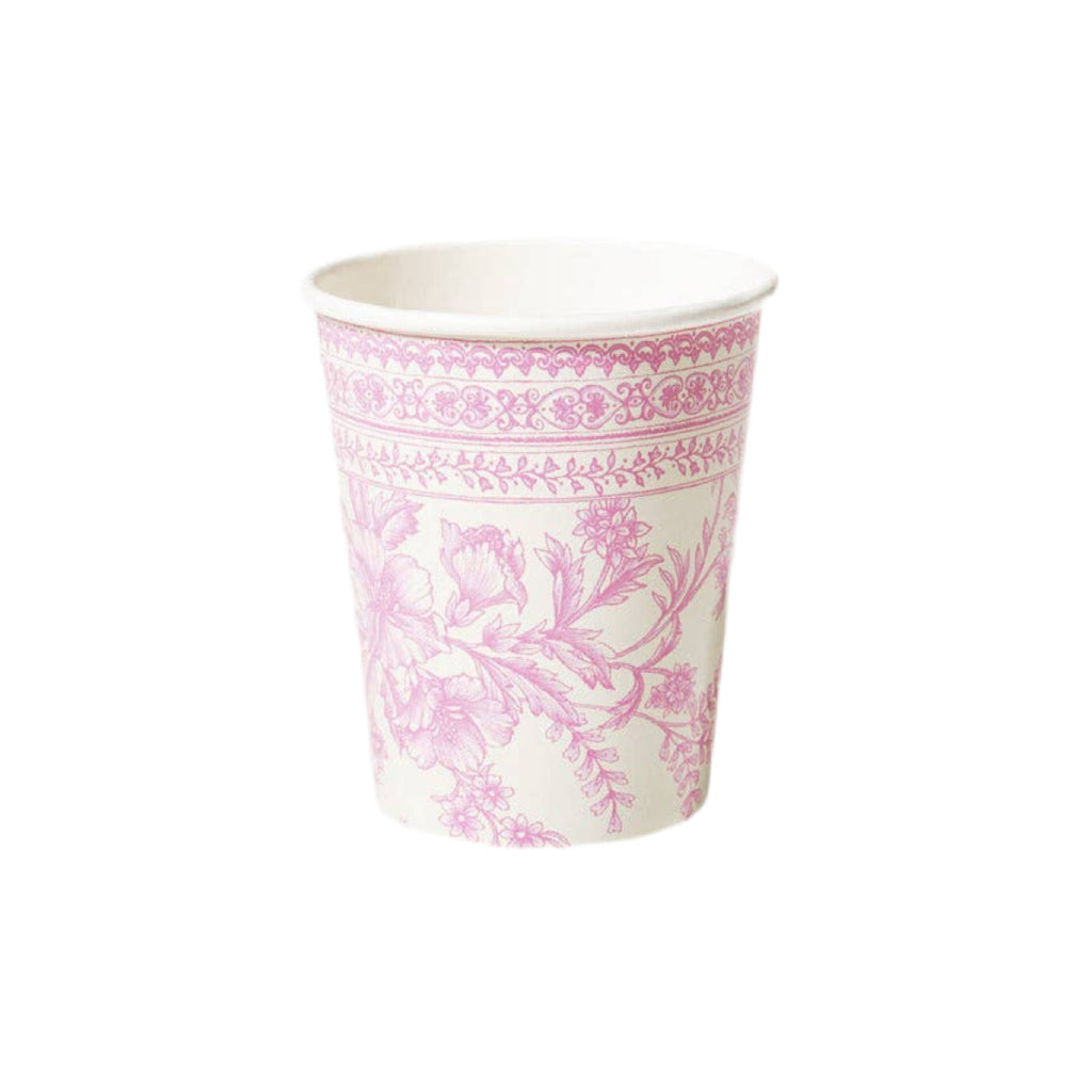 Pink Toile Cups