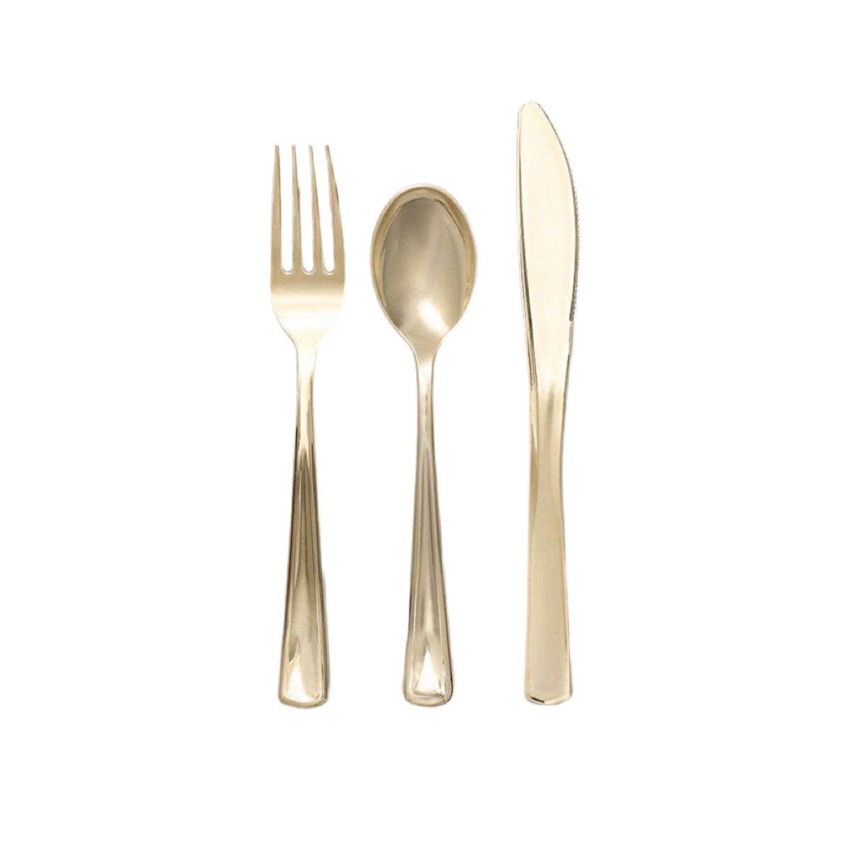 Metallic Gold Cutlery (30 Count)