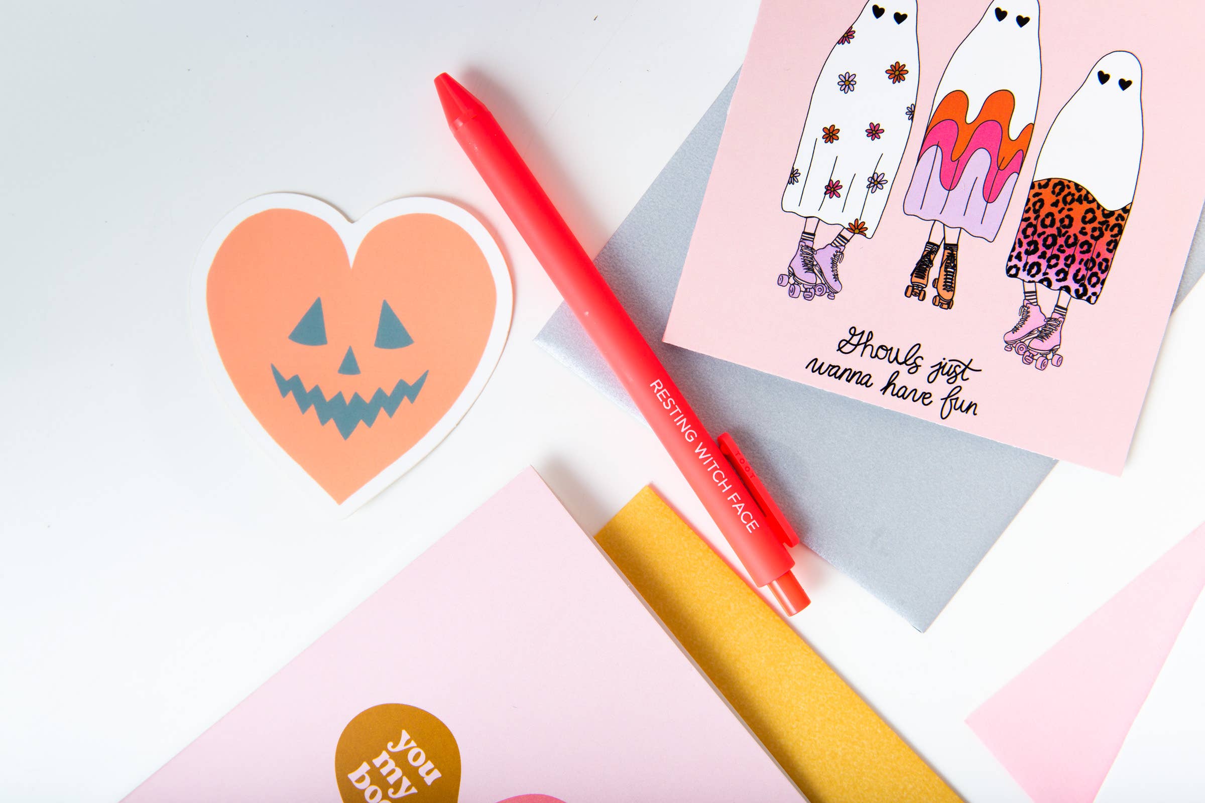 BOO YAH Halloween Jotter Pen Set