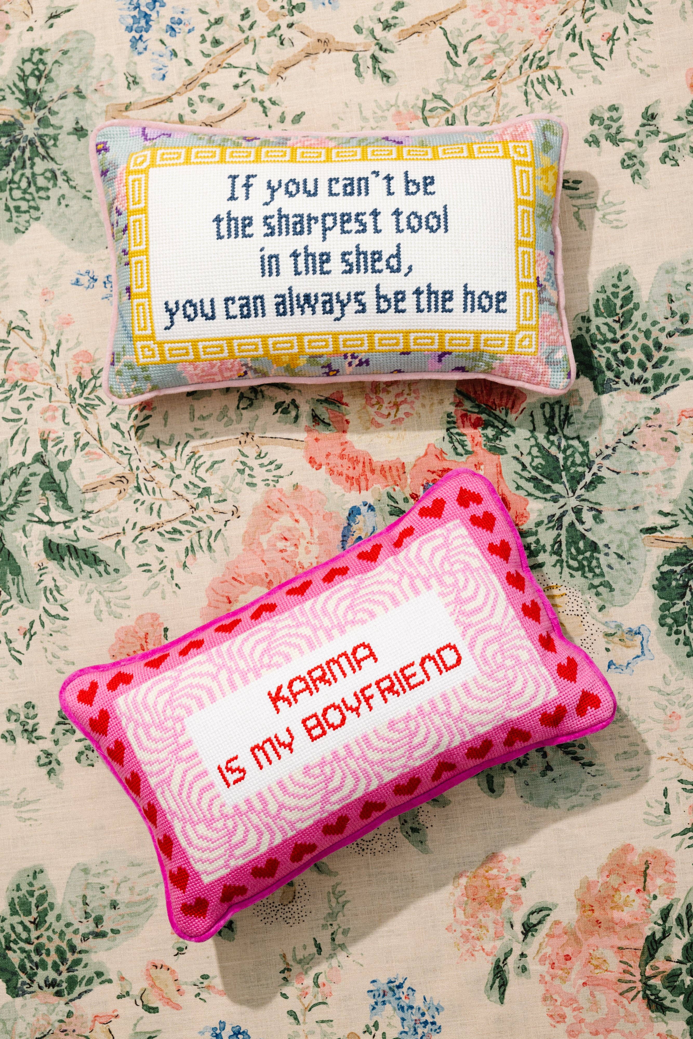 SHARPEST TOOL Needlepoint Pillow