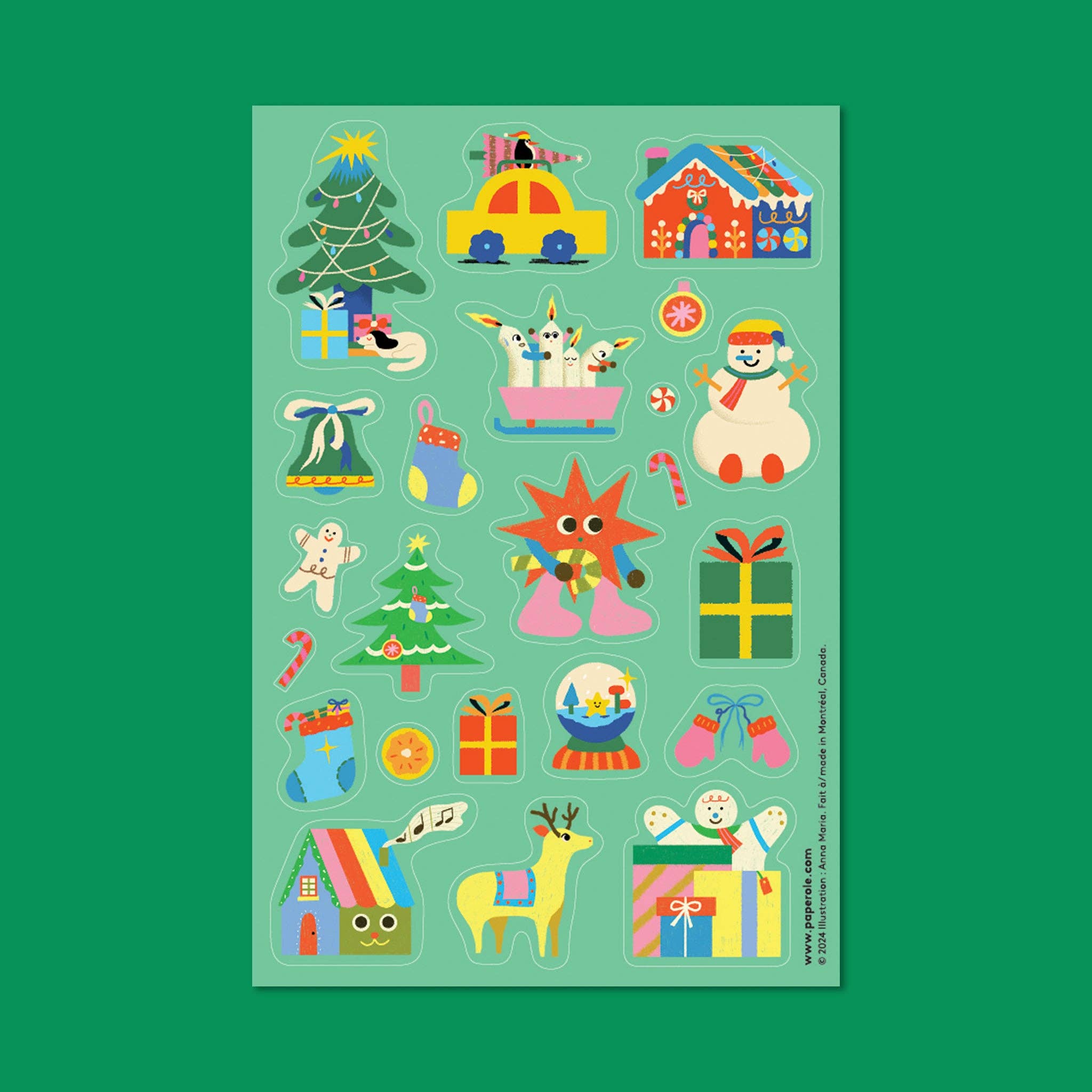 CHRISTMAS FESTIVITIES Sticker Sheet