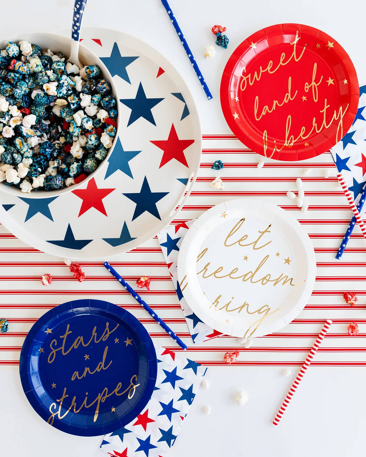 https://www.bubblegummarket.com/cdn/shop/files/americana-script-red-white-blue-paper-plate-set-sweet-land-of-liberty-stars-and-stripes-let-freedom-ring-july-4th-memorial-day-party-styled.jpg?v=1683474373