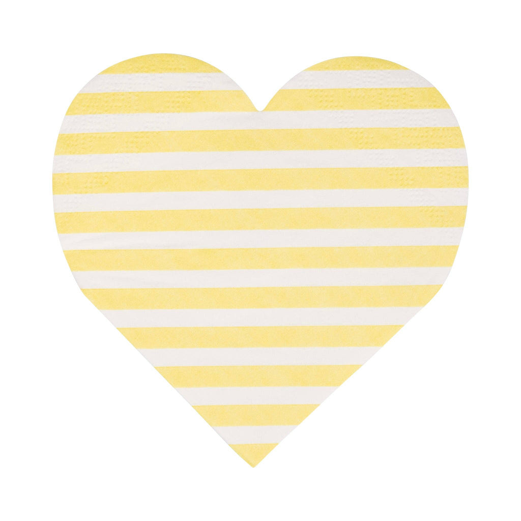 Striped Hearts Pastel Napkins