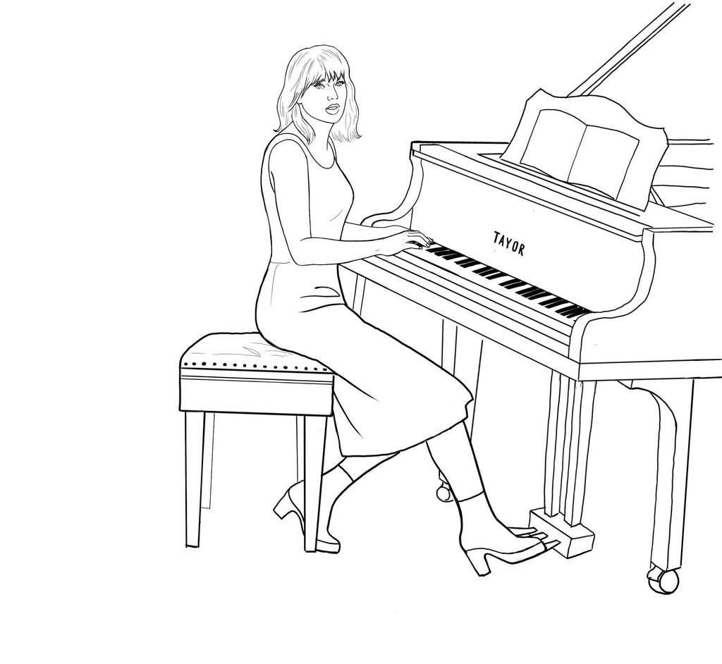 Colour Me Swiftly Unofficial Taylor Swift Coloring Book