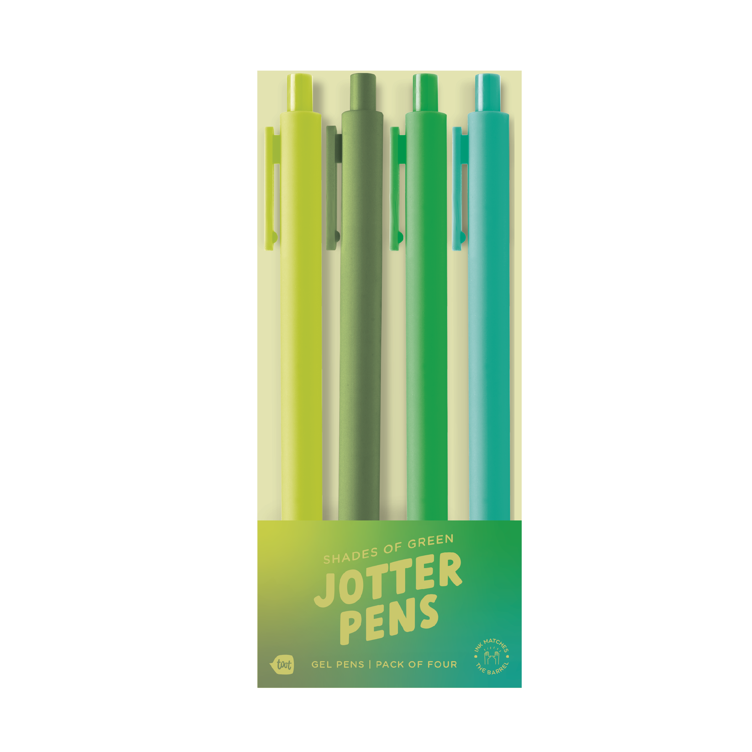 GRADIENT GREENS Jotter Pen Set