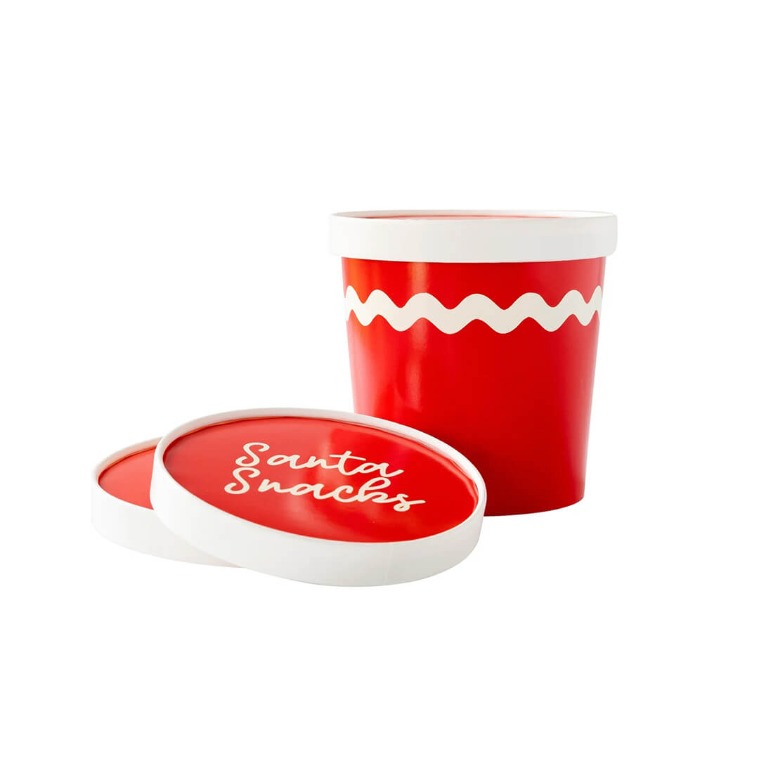 Believe Christmas Ric Rac Treat Cups & Lids