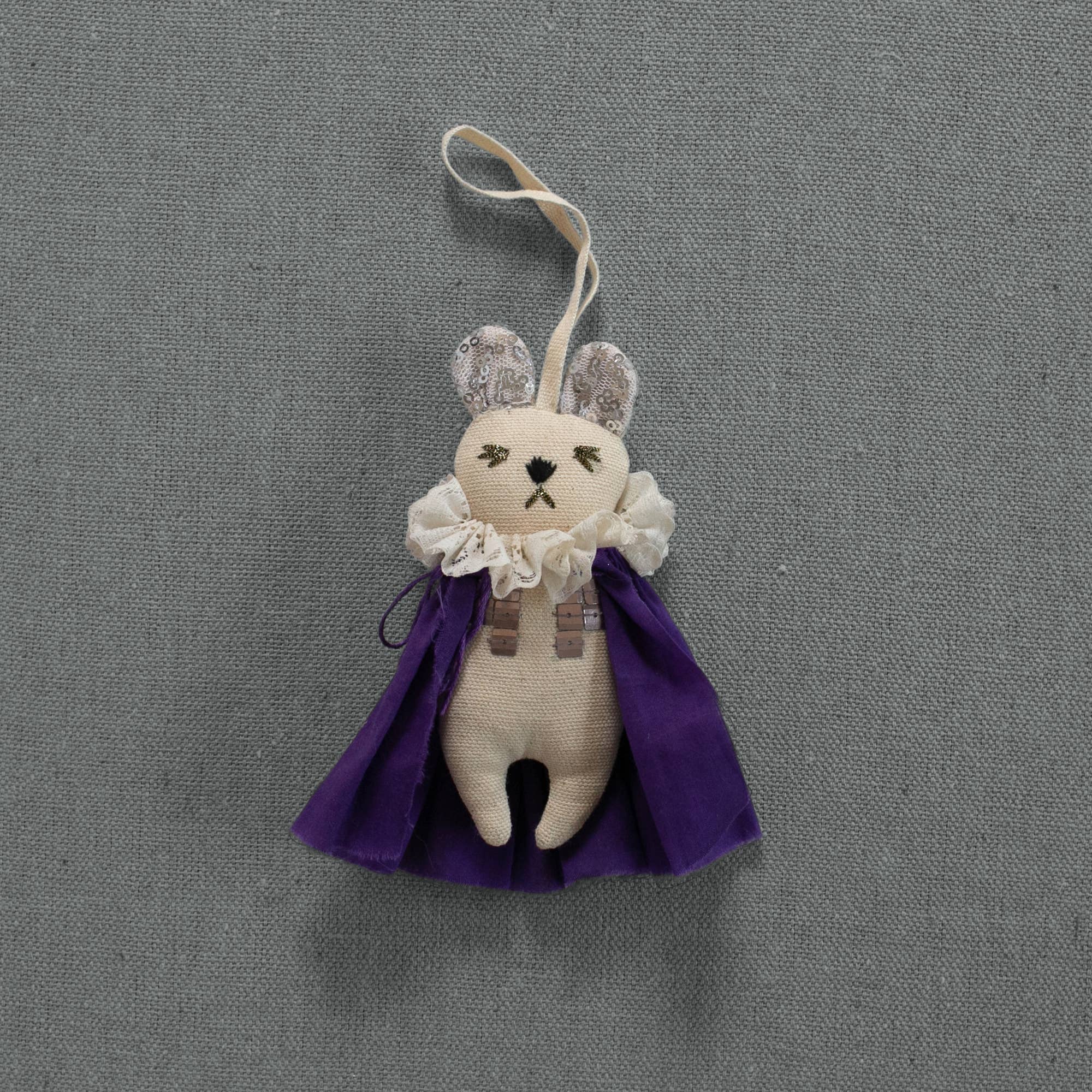 Prince Bear Cotton-Filled Ornament