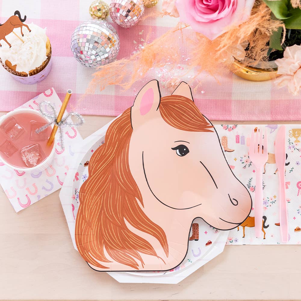 Pony Tales Paper Party Dinner Plates 11"