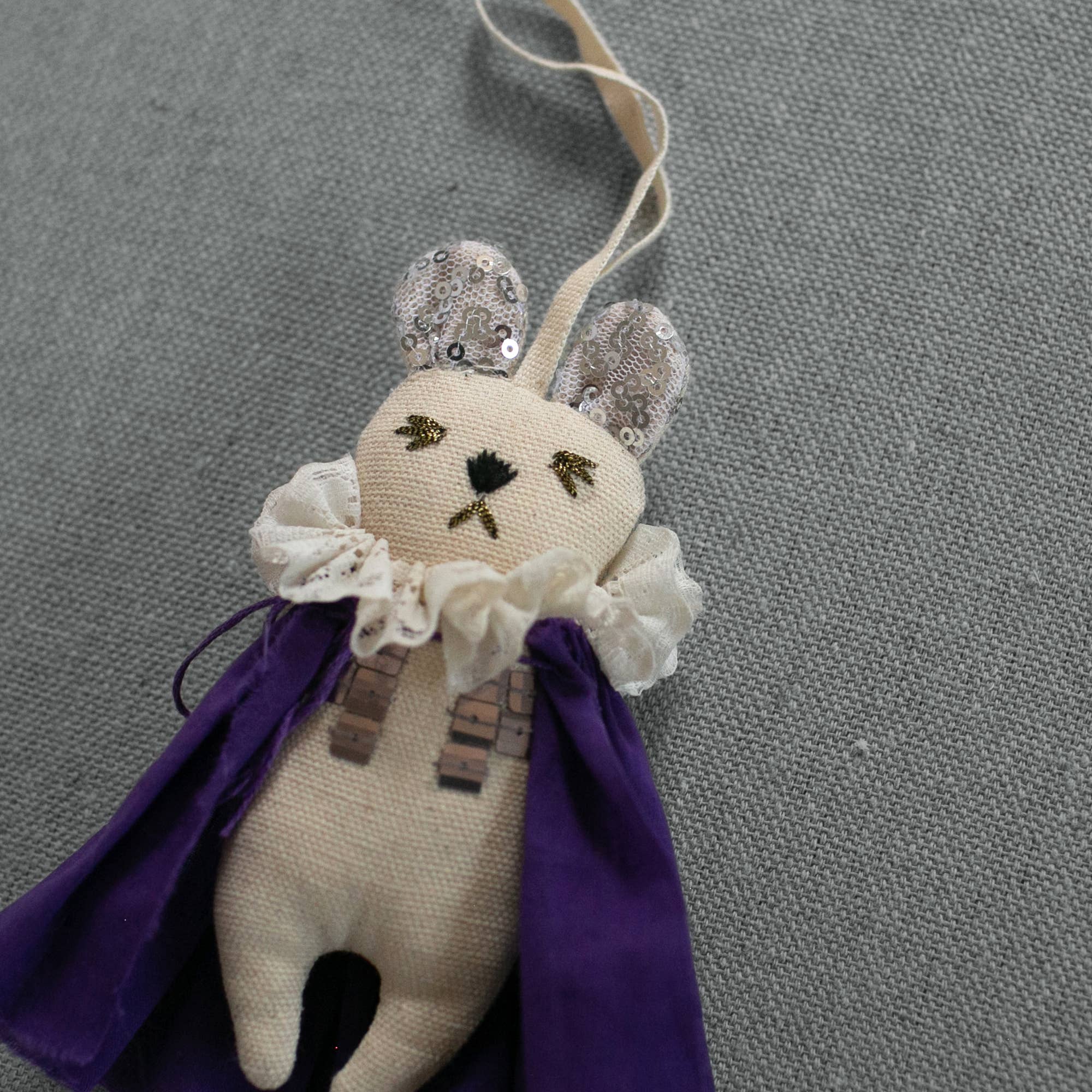 Prince Bear Cotton-Filled Ornament