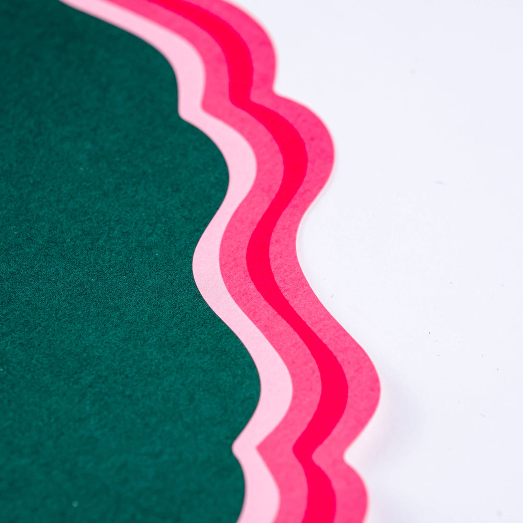 Holiday Fancy Scallop Paper Placemats