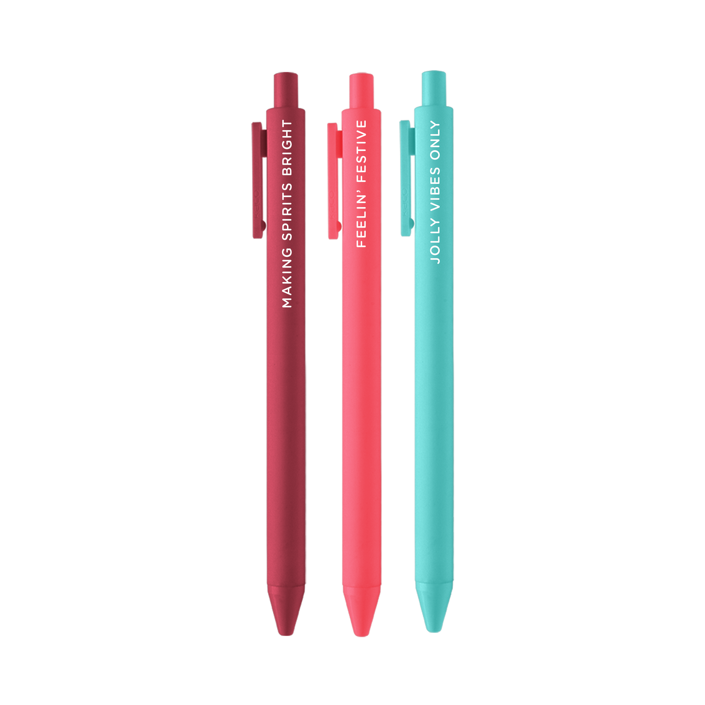 MAKING SPIRITS BRIGHT Holiday Jotter Pen Set