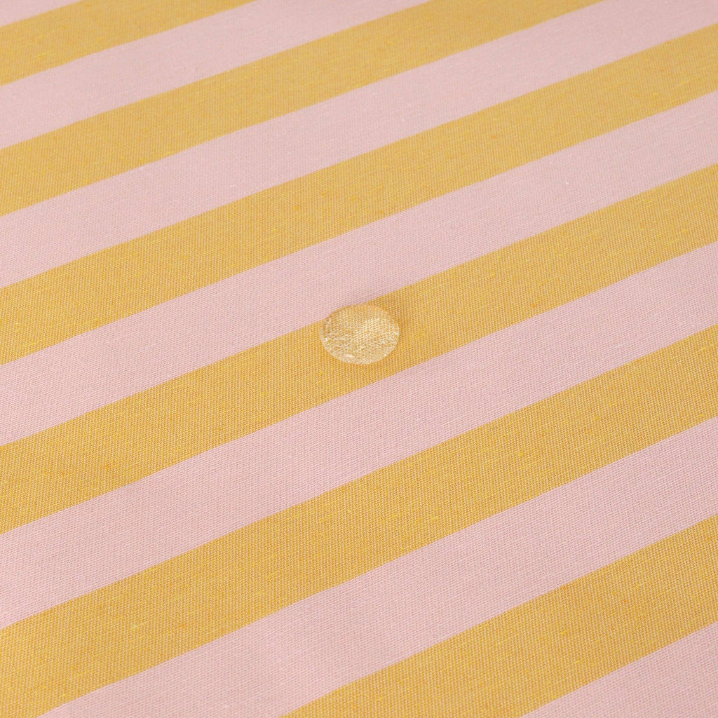 Light Pink / Flaxseed Striped Tablecloth 98"