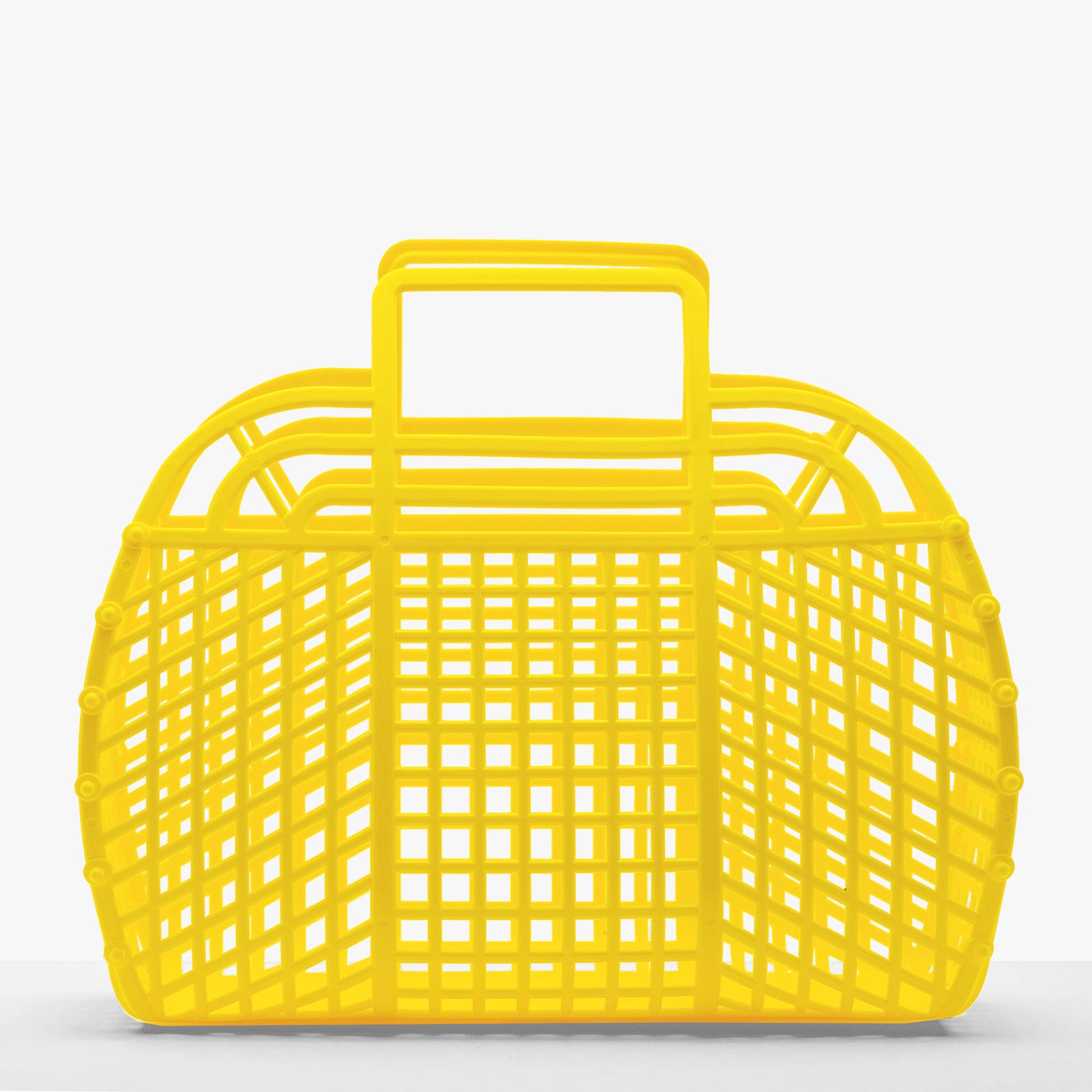 Large Yellow Jelly Basket