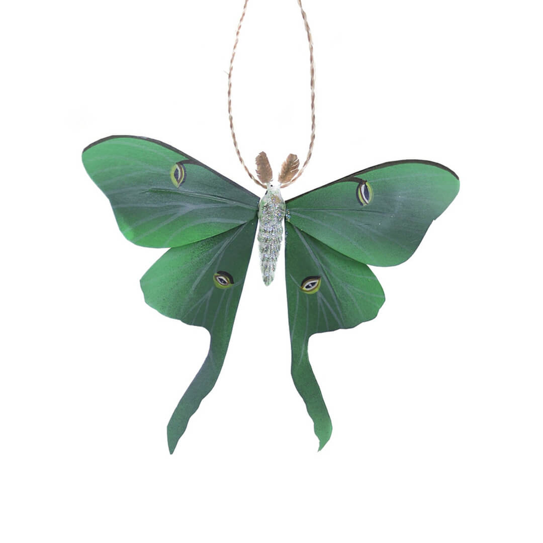 luna-moth-green-ornament-cody-foster-christmas-nature-insects