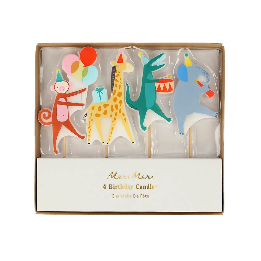 meri-meri-party-animal-parade-birthday-candles-monkey-alligator-crocodile-elephant-giraffe