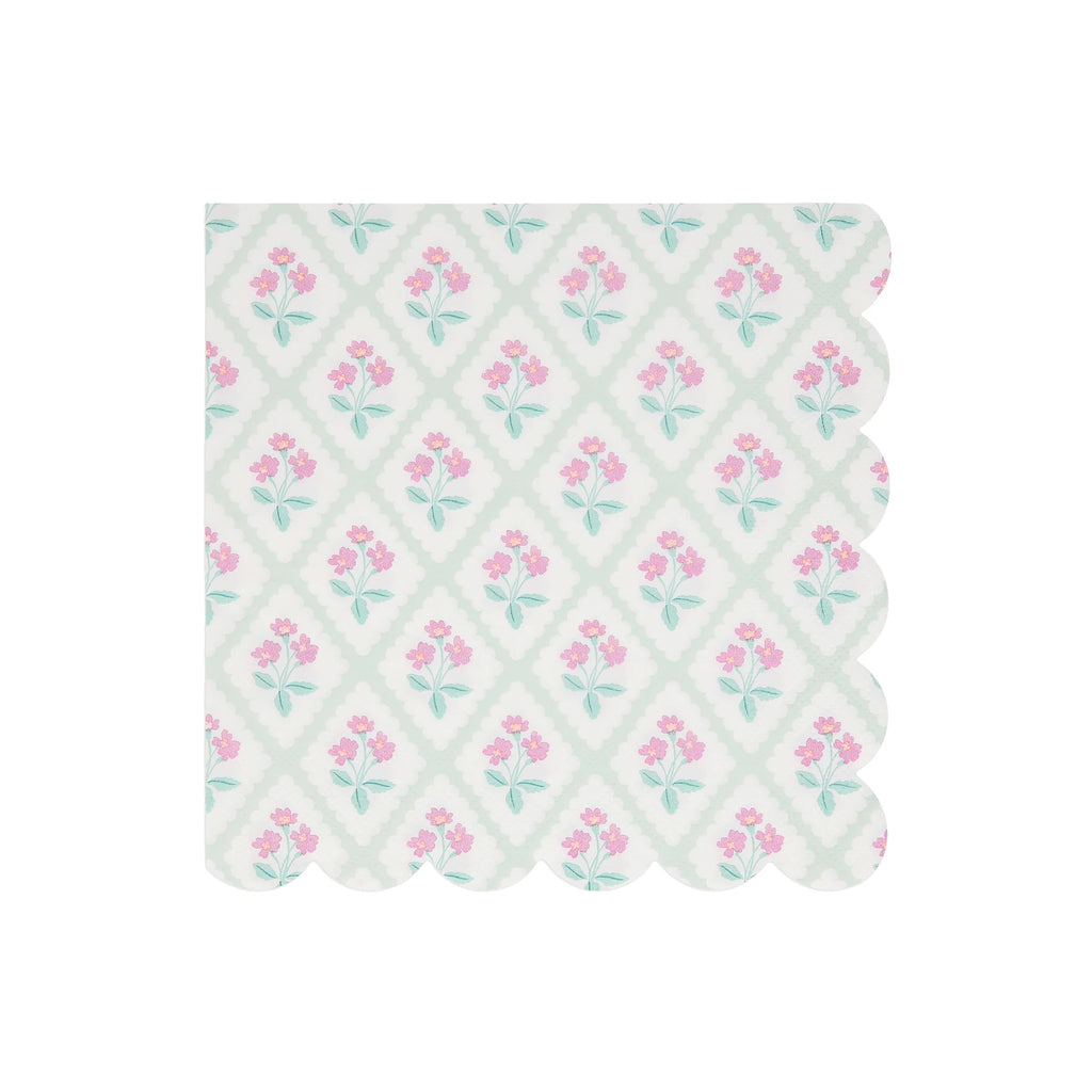 Meri Meri Party Bloomsbury Floral Pattern Large Napkins