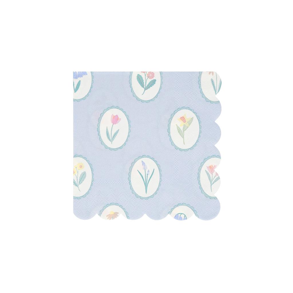 Meri Meri Party Bloomsbury Floral Pattern Small Napkins