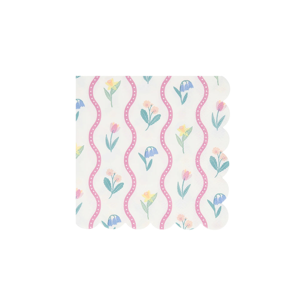 Meri Meri Party Bloomsbury Floral Pattern Small Napkins