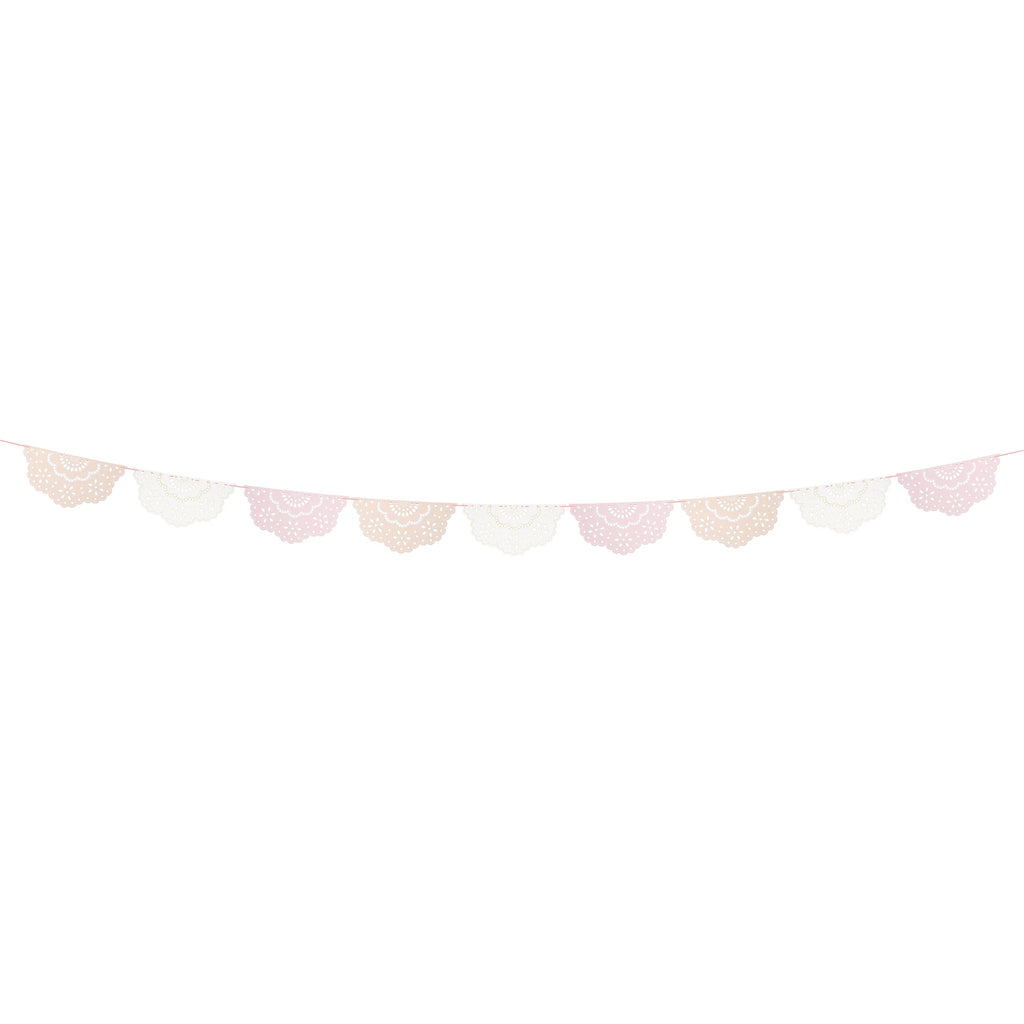 Meri Meri Party Broderie Anglaise Lace Multi Pennant Garland