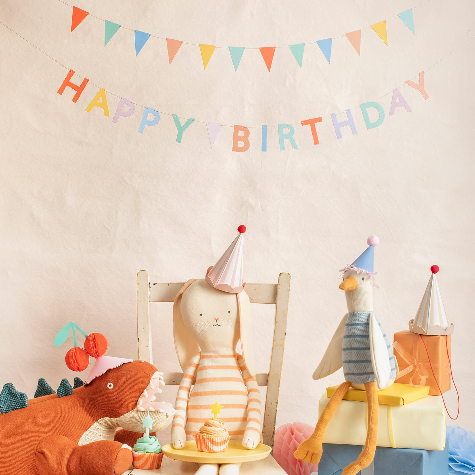 Meri Meri Party Happy Birthday Mini Matchbox Garlands - bubblegum market