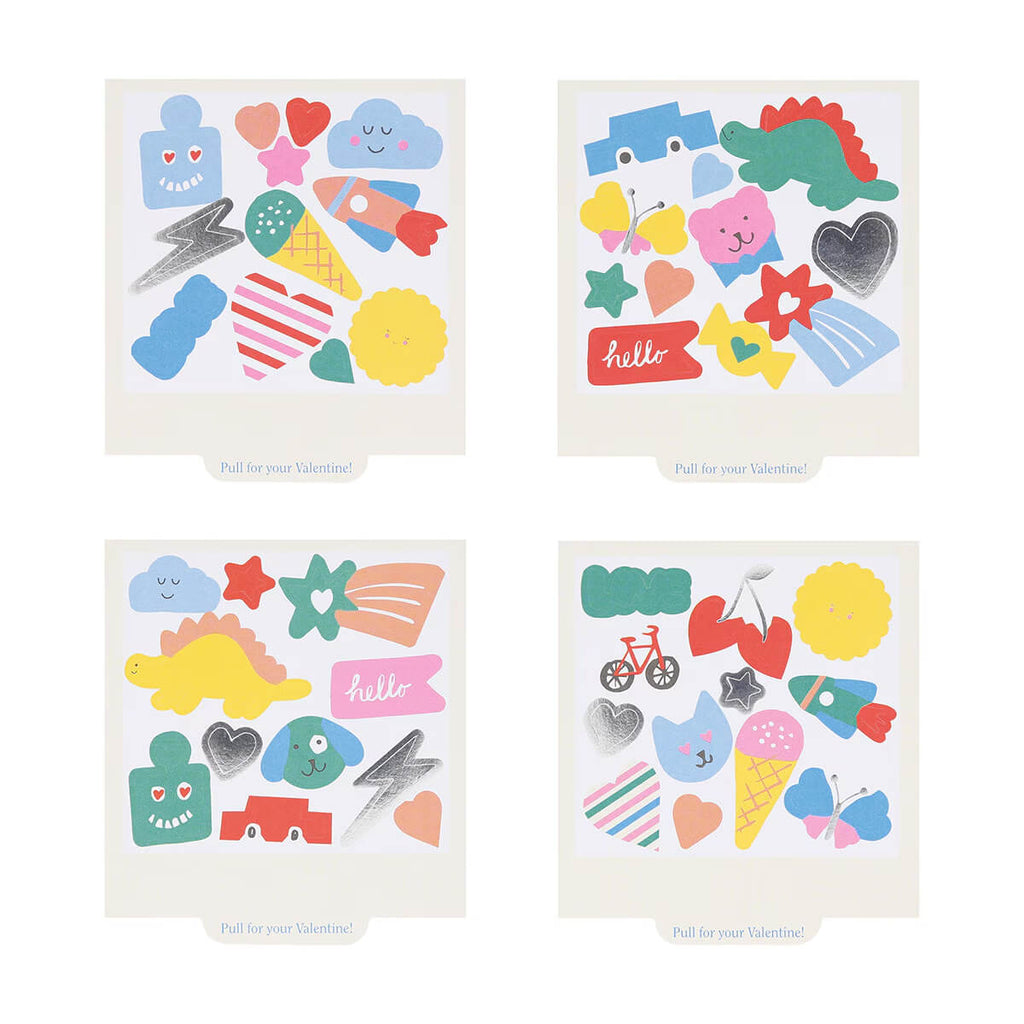 Meri Meri Party Instant Camera Valentine Cards & Stickers Set (24ct)