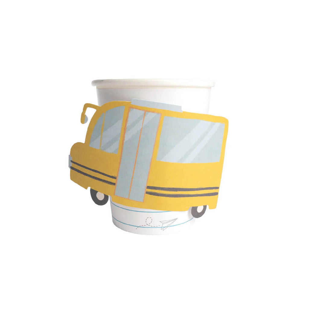 off-to-school-yellow-bus-paper-cups-gatherings-curated-paperie