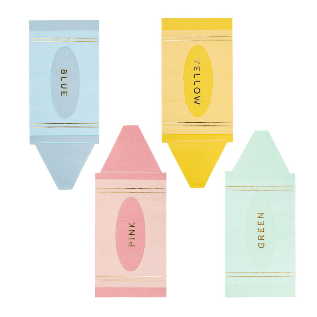 pastel-crayon-napkins-pink-blue-yellow-green