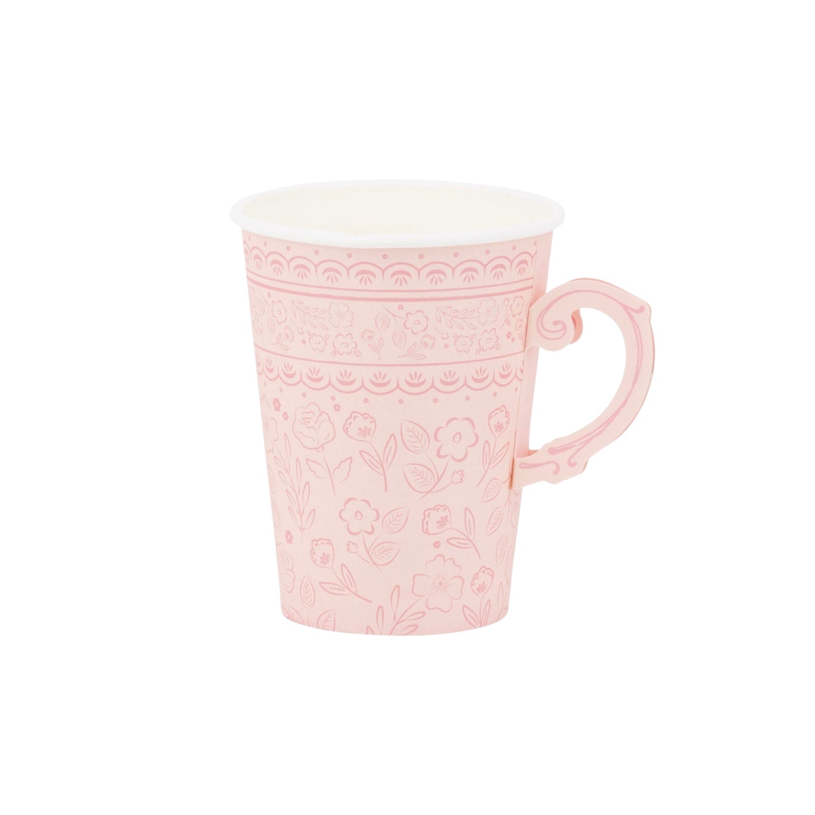 Pembroke Pink Floral Party Cups - bubblegum market