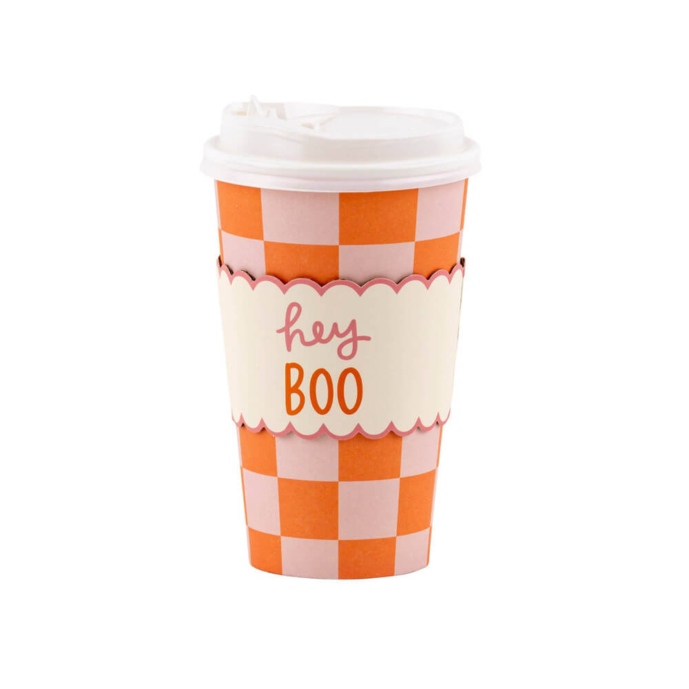 pink-orange-checks-halloween-to-go-cups-hey-boo