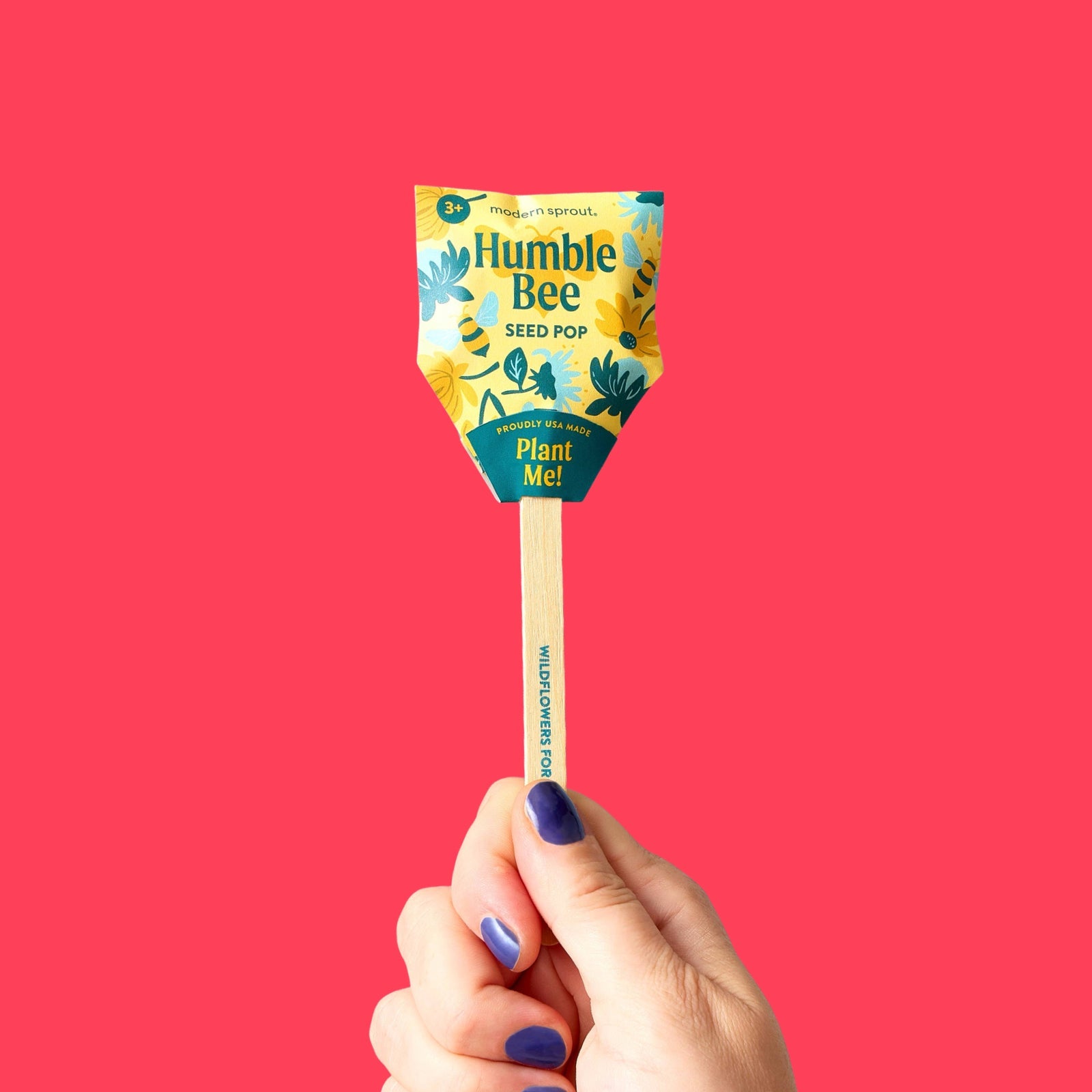 Pollinator Seed Pop: Humble Bee - bubblegum market