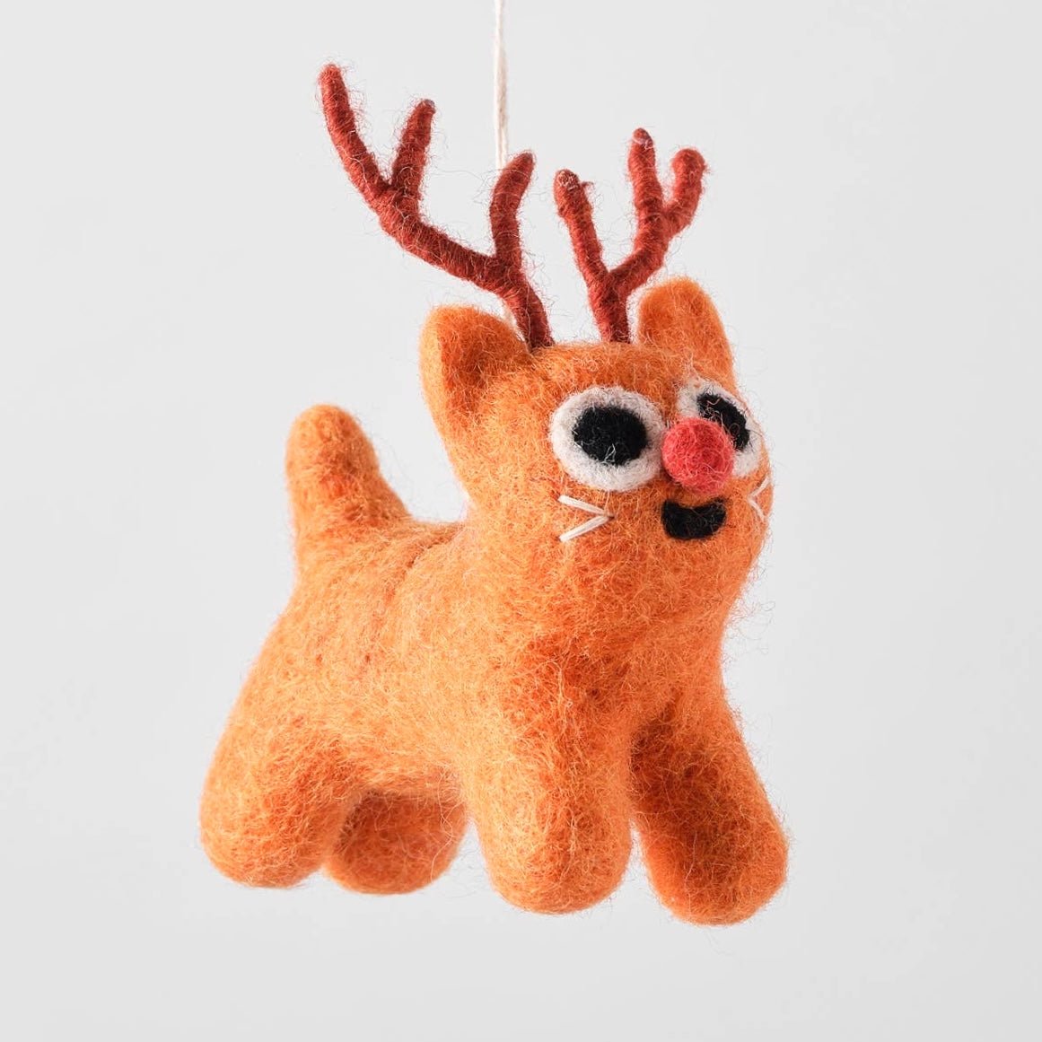 'Rudy' Hanging Felt Ornament - bubblegum market