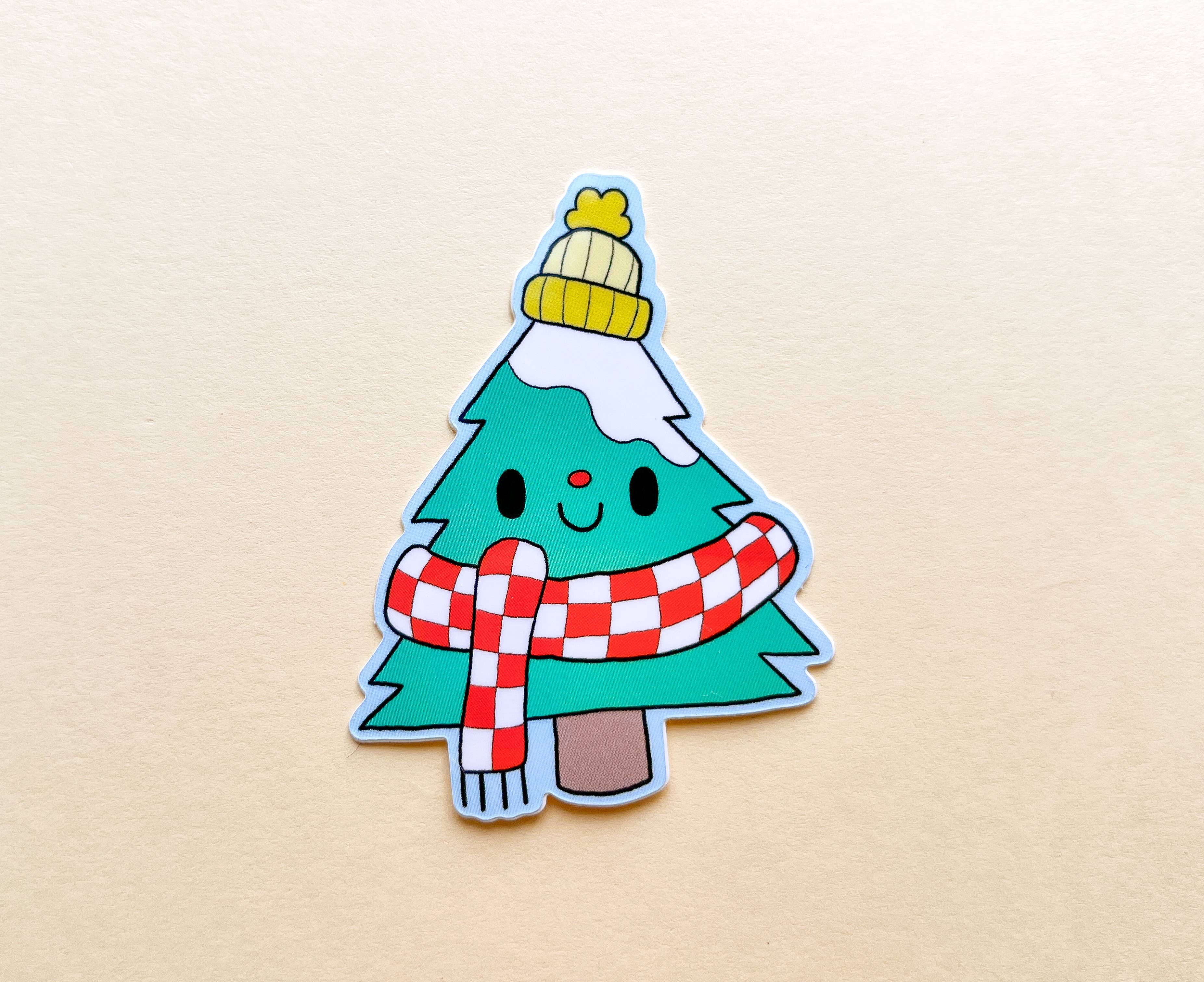 Comfy Cozy Cold Tree Vinyl Sticker