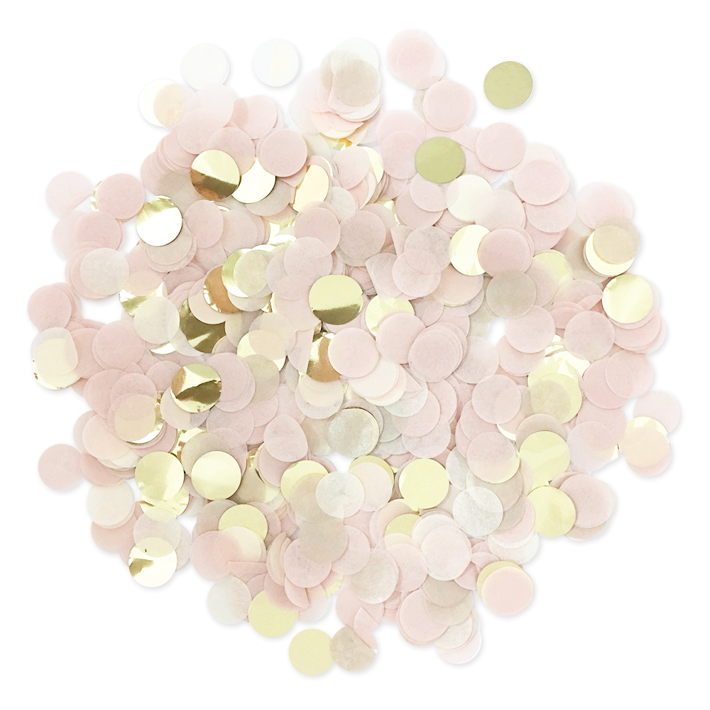 Blush & Gold Confetti