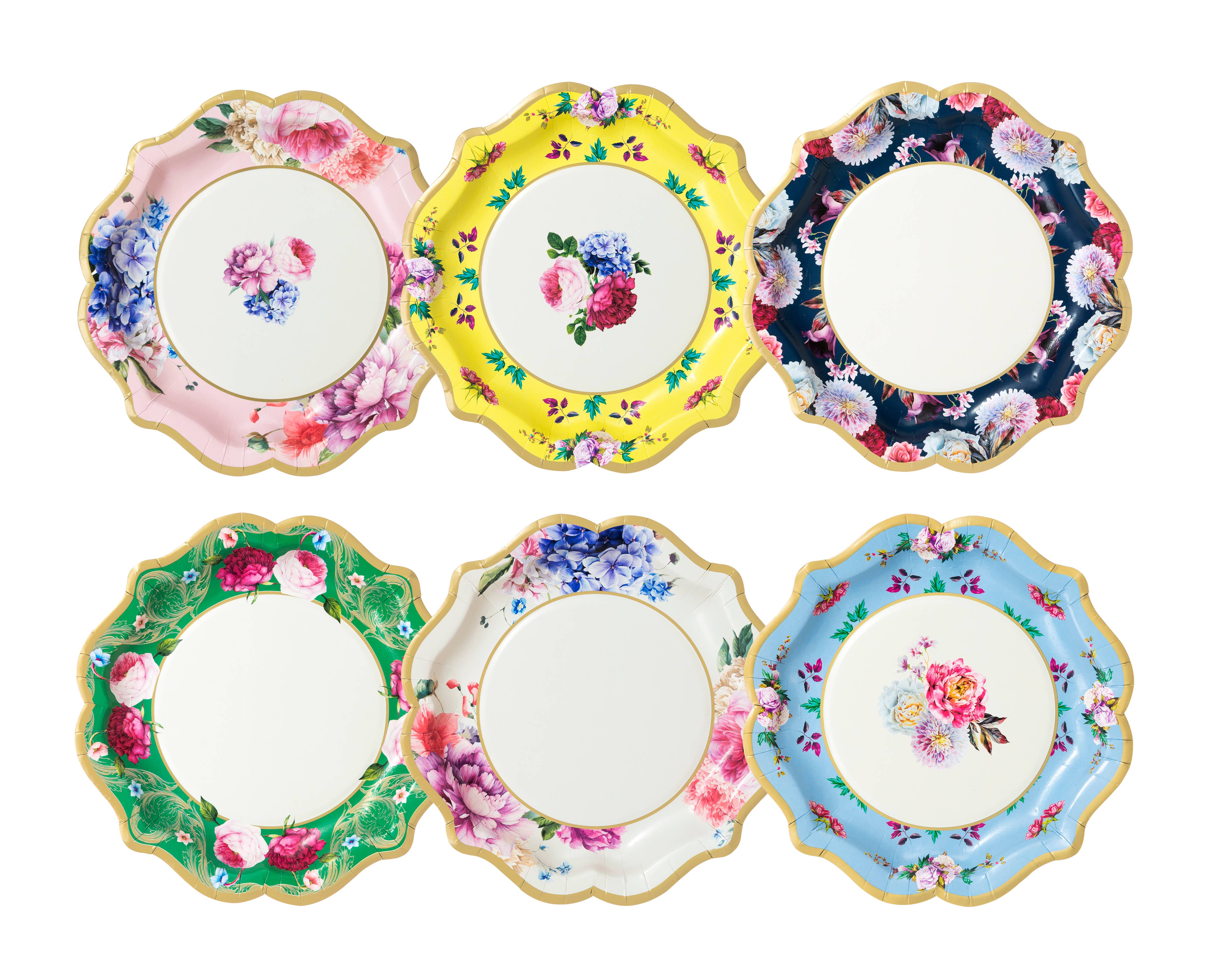 Truly Scrumptious Medium Floral Plates 8"