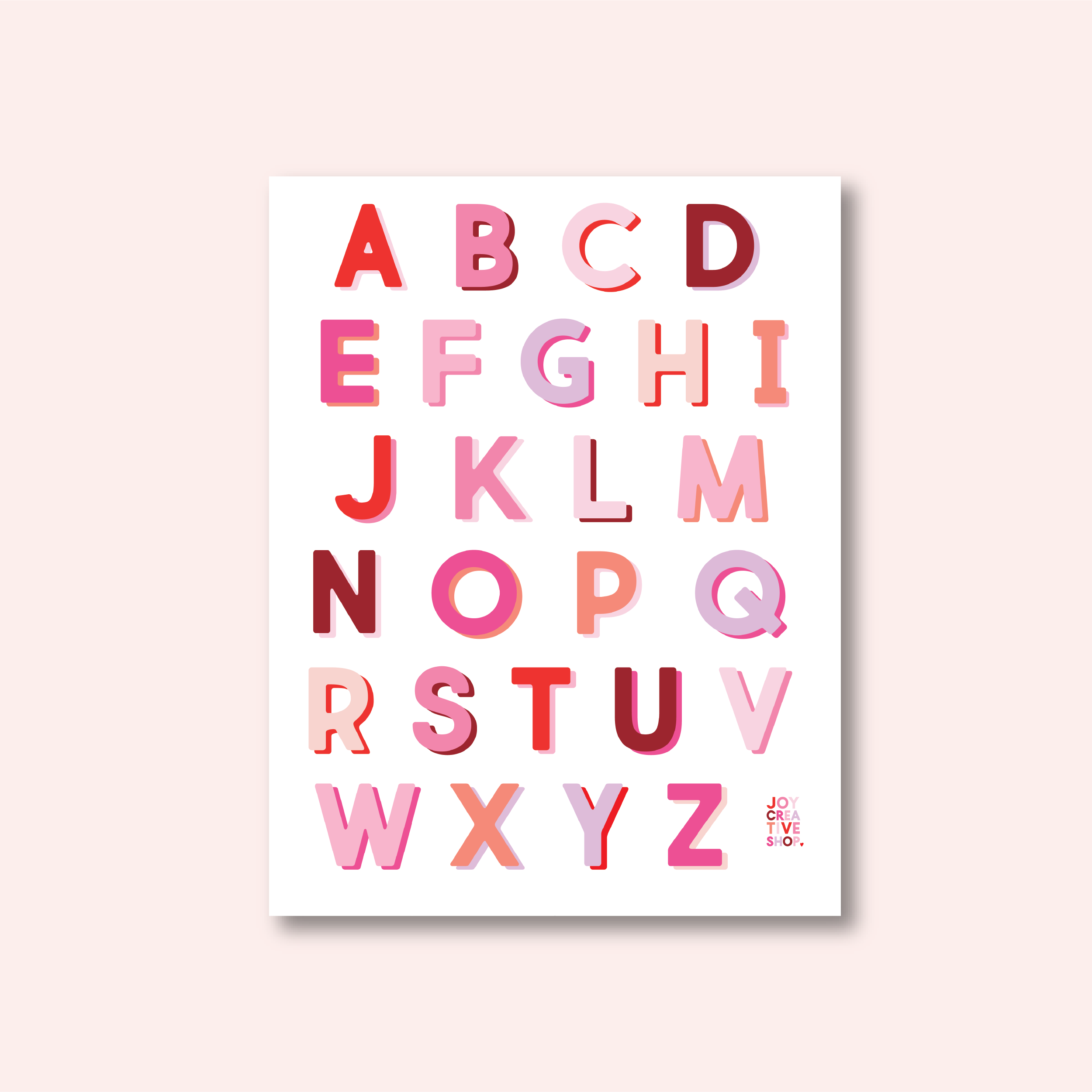 Vinyl Alphabet Sticker Sheet: Burgundy