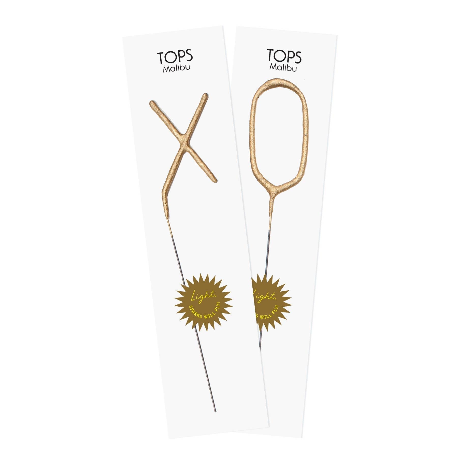 Big Golden XO Letter Sparklers