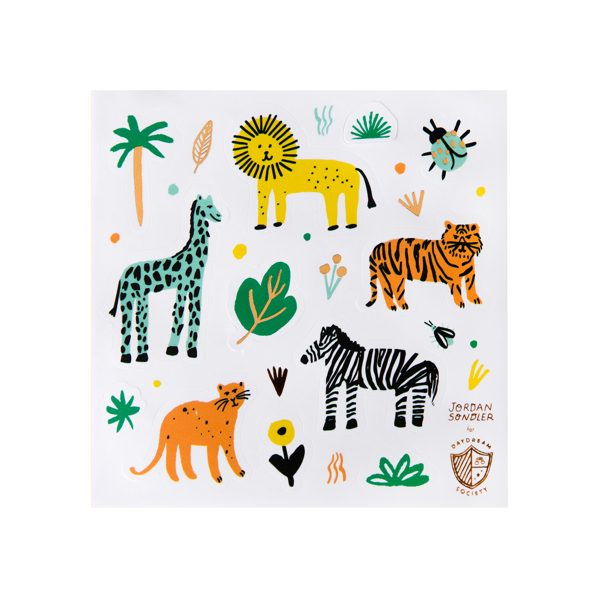 Into the Wild Safari Party Sticker Sheets (4pk)