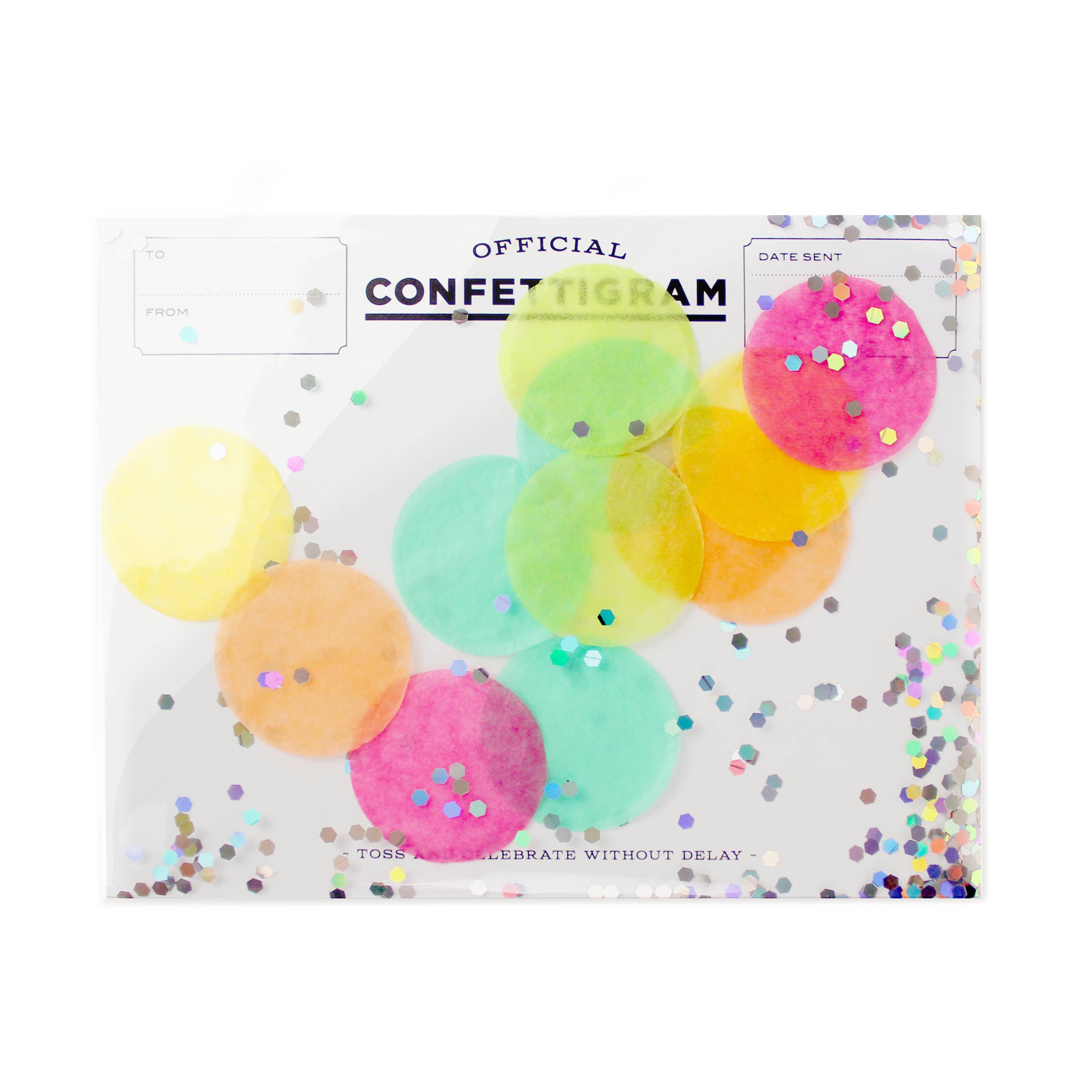 Disco Confettigram Greeting Card