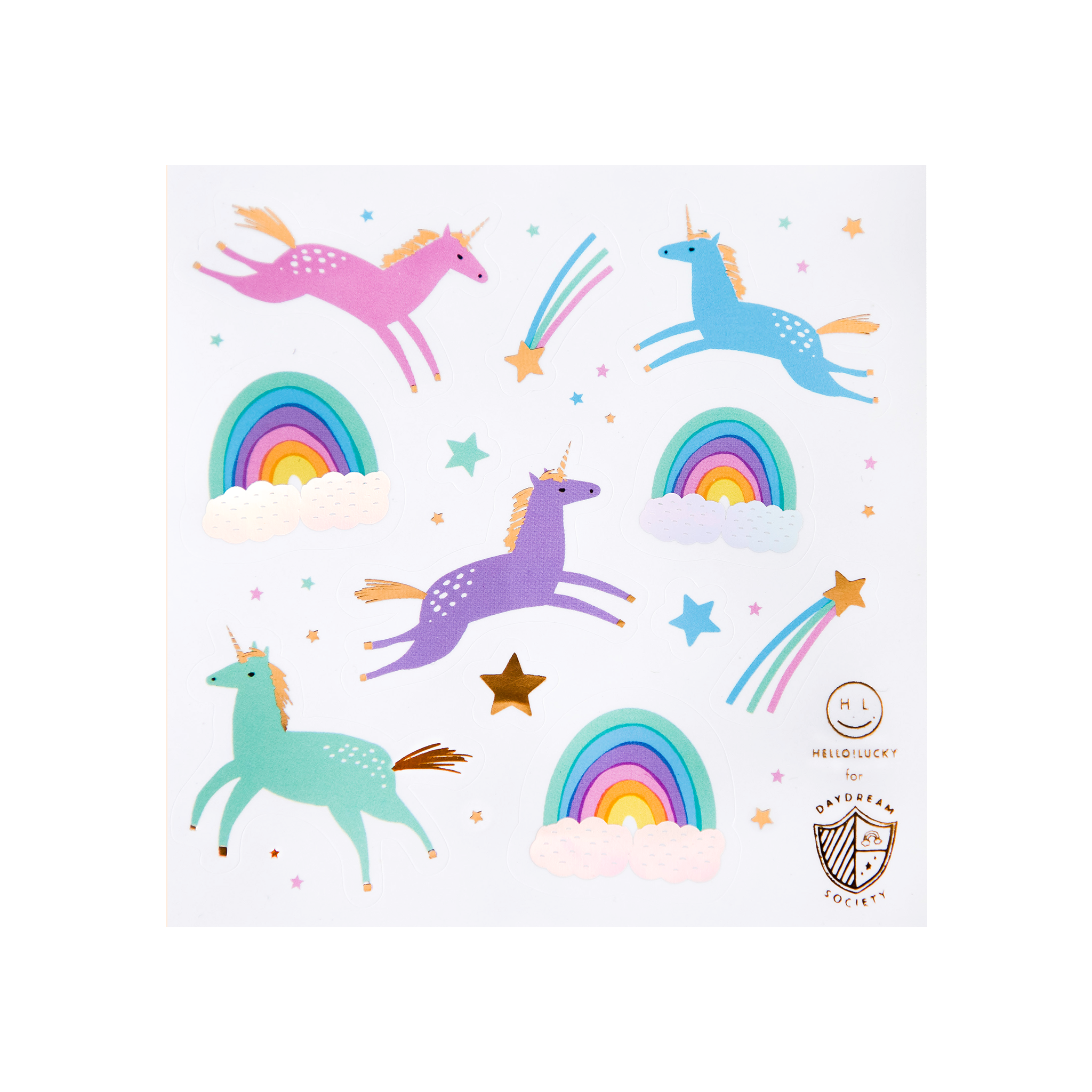 Magical Unicorns & Rainbows Sticker Sheets (4pk)