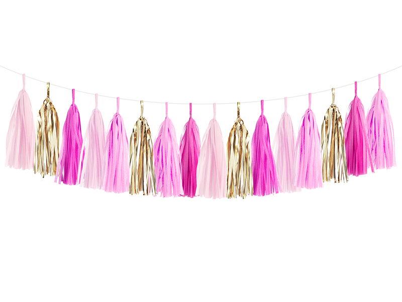 Pink Party Tassel Garland Kit