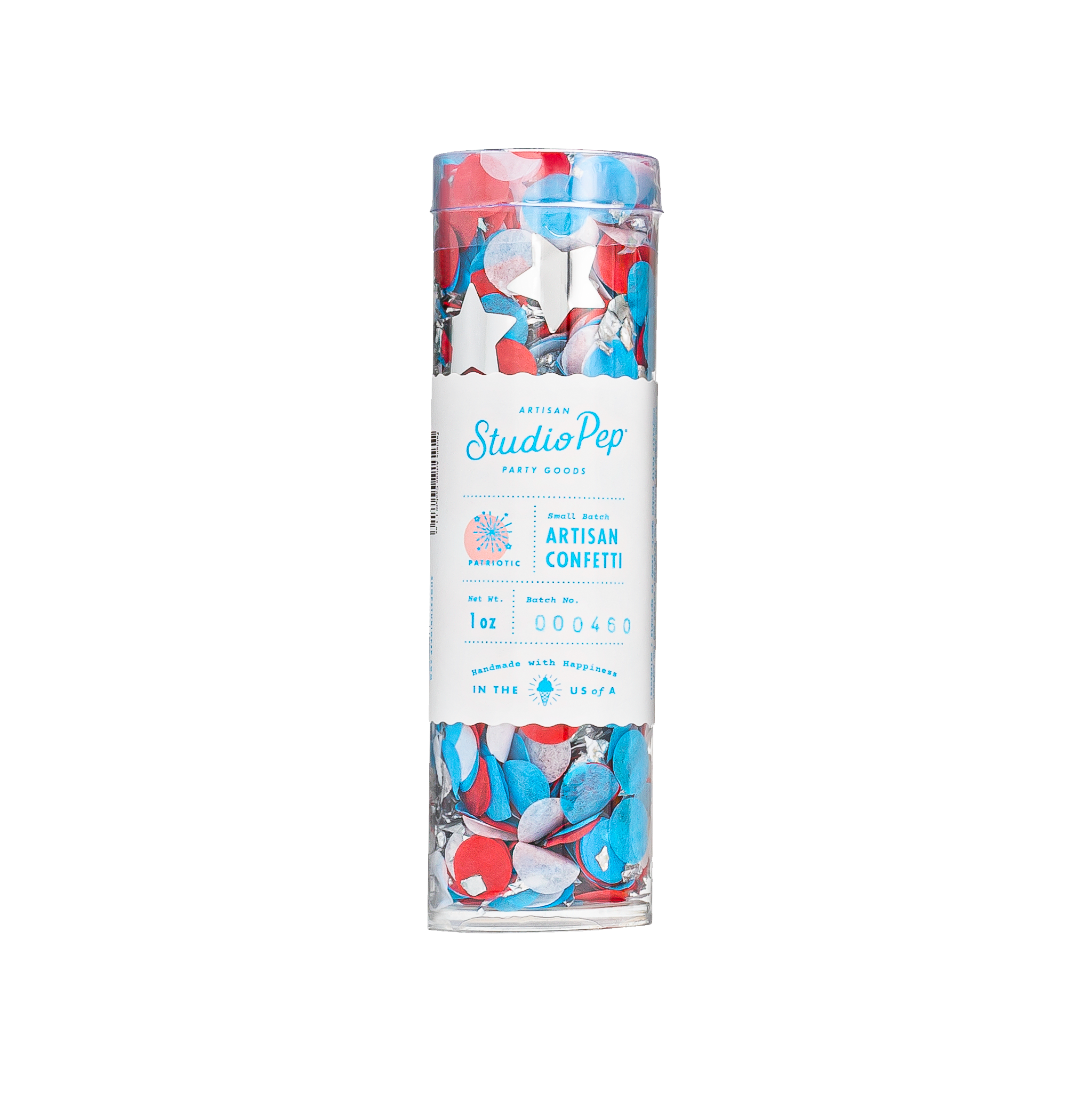 Patriotic Artisan Confetti Tube