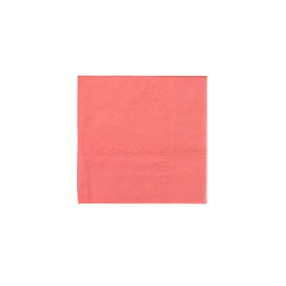 Coral Cocktail Napkins