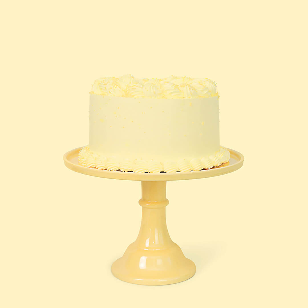 melamine-cake-stand-daisy-yellow-lemon-joyeux-company