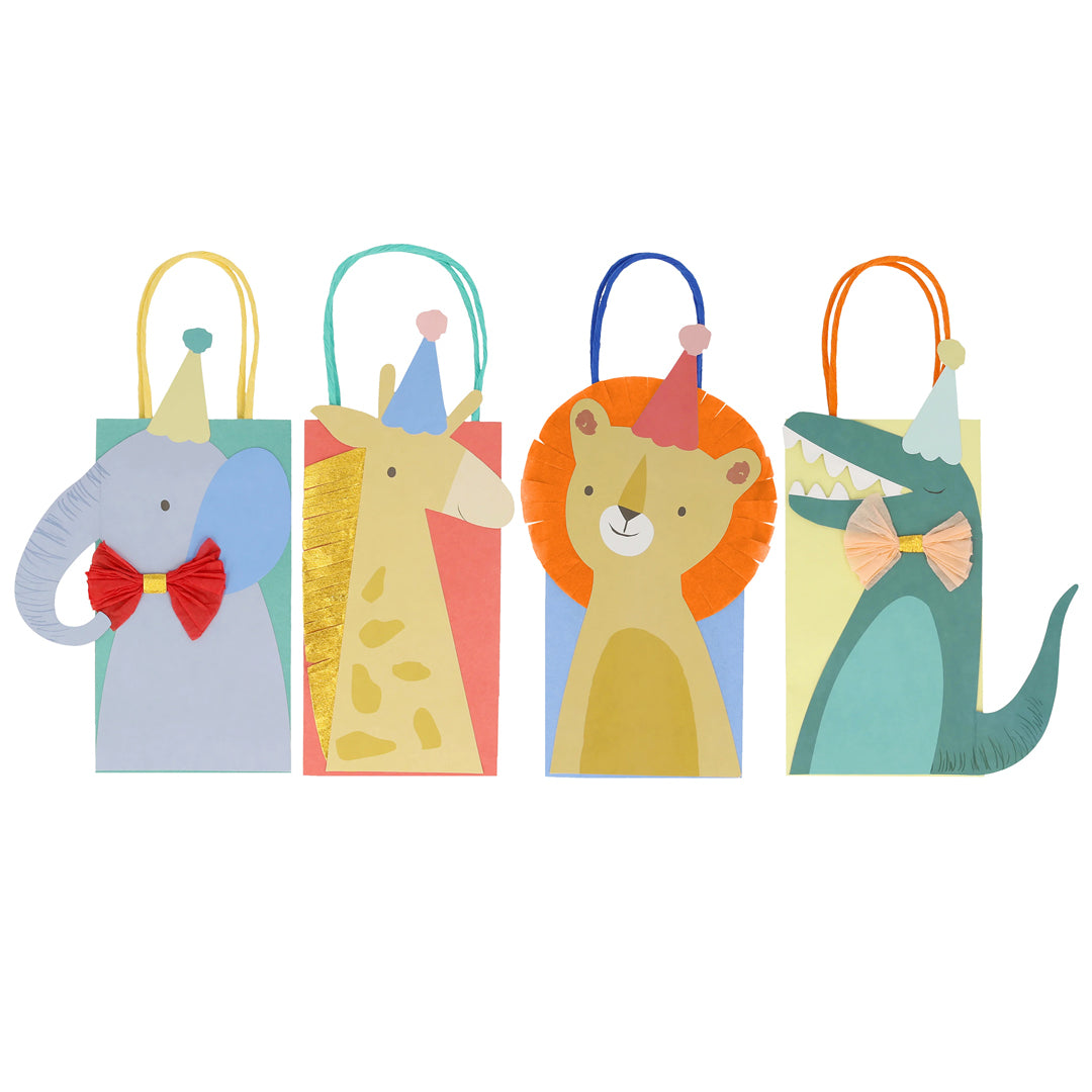 meri-meri-party-animal-parade-favor-treat-bags-elephant-giraffe-lion-crocodile-alligator